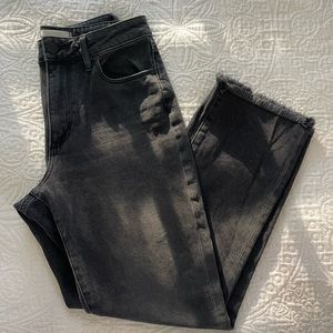 Articles of Society Kate high-waist straight leg ankle crop jeans